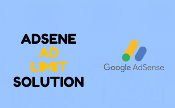 Google Adsense অ্যাড লিমিট