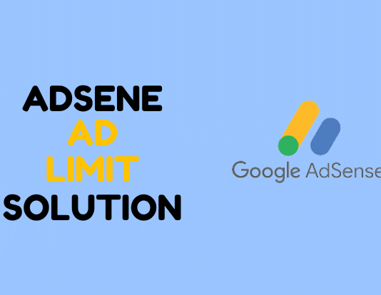 Google Adsense অ্যাড লিমিট